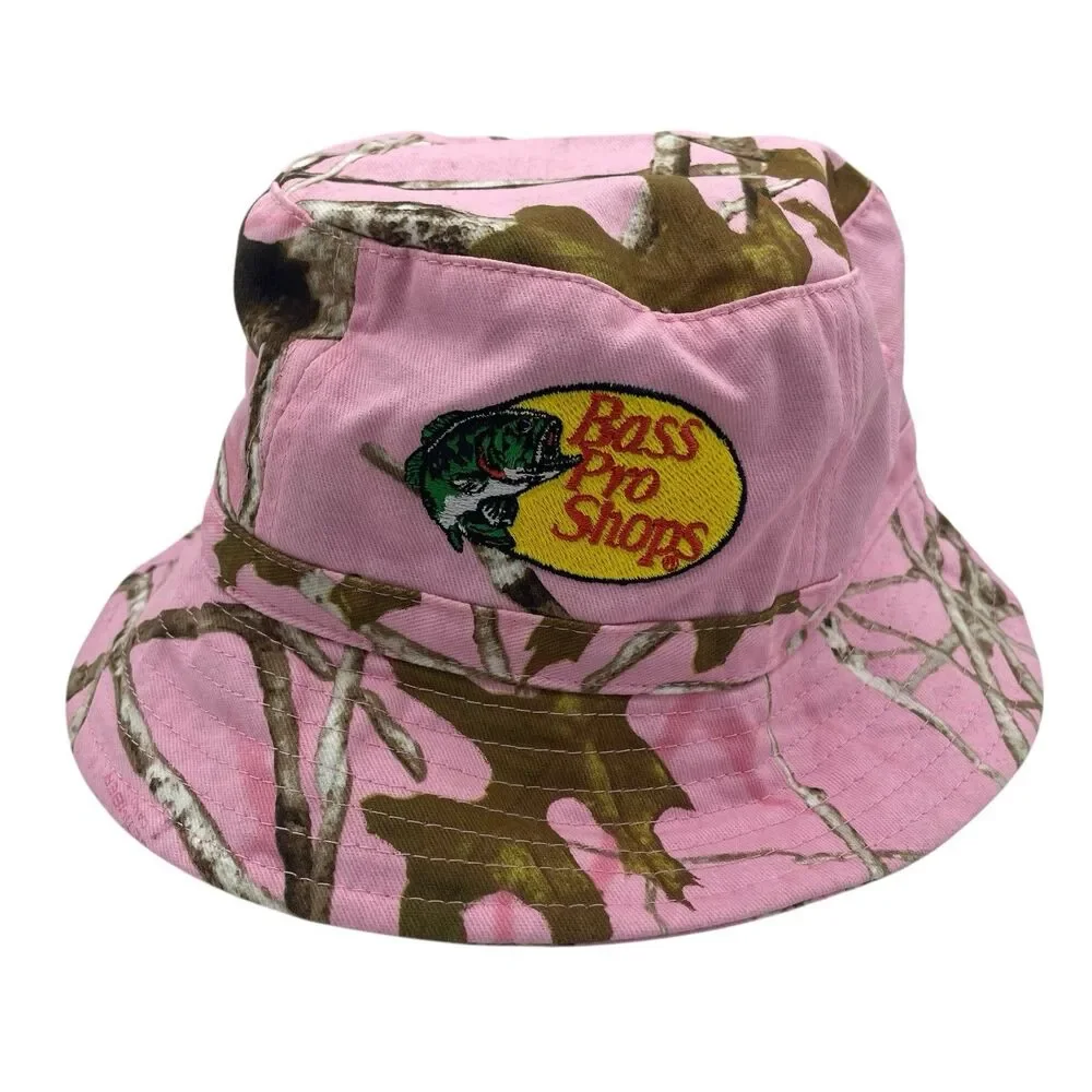 Bass Pro Shops Bucket Hat Toddler Pink Camo One Size